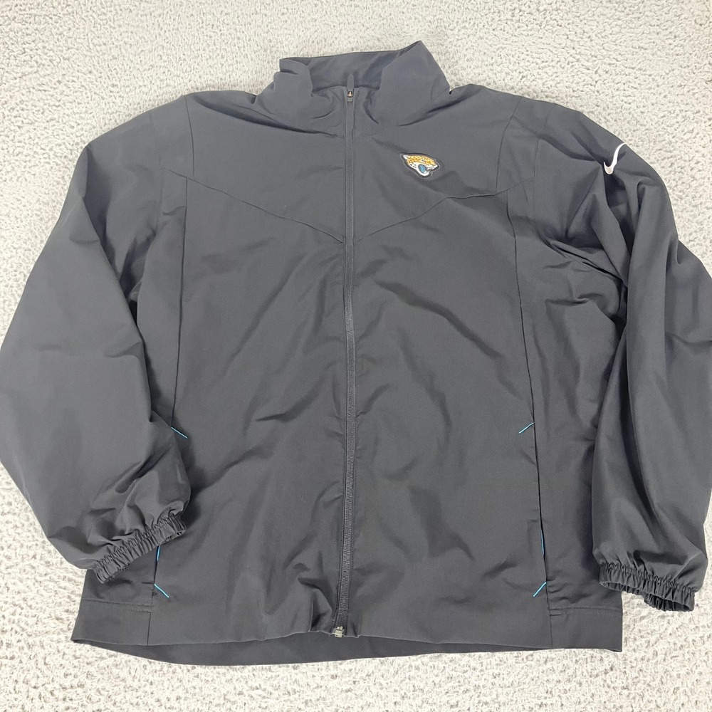 Nike Jacket Mens XL Black Jacksonville Jaguars NFL On-Field Full Zip Team Issued